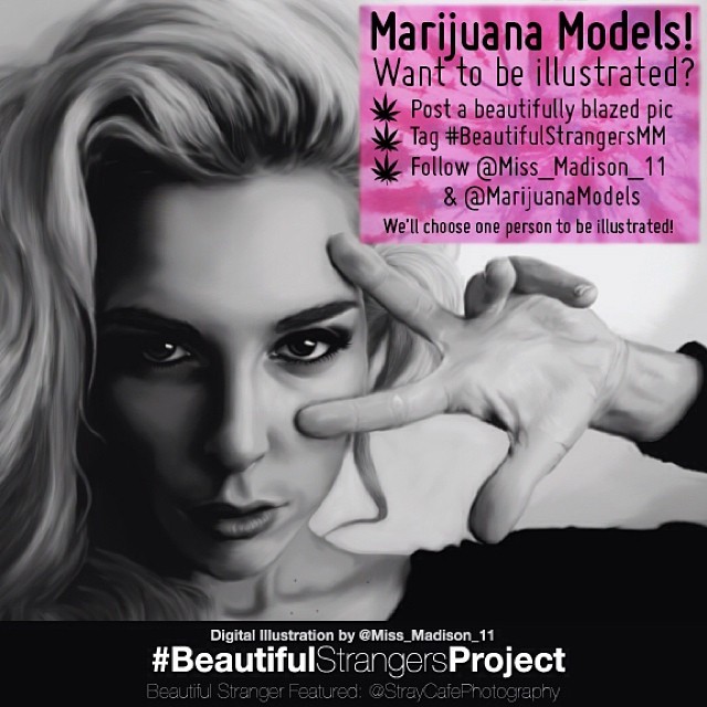 Want to be illustrated by the talented @miss_madison_11??
Post a beautifully blazed pic that you'd want illustrated.
Tag Follow @miss_madison_11 & @MarijuanaModels
We'll announce the woman chosen next week!