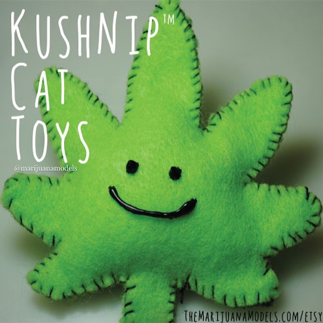 KUSHnip your stoner kitty wants one right meow ️ Handmade, organic catnip toys now available in our shop. Link in bio!