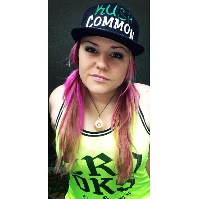 Ft Model @bizzeizze  NICE HAT!  Thinkin about making snap backs  who would want one??