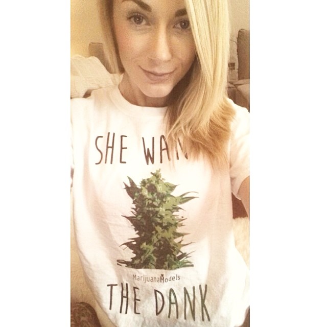 Ft Model @crystalkush69 Wants the Dank ◡̈ Do you? Available as a Men's tee, and a Ladies Tee, Tank, and limited edition Crop Top! Check out our shop!! Link in bio!