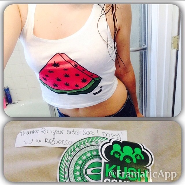 Ft Model @holdoniamgabbin wearin my new fave... Our WeedMelon crop tops! ⓁⒾⓃⓀ ⓉⓄ ⓈⒽⓄⓅ ⒾⓃ ⒷⒾⓄ ️