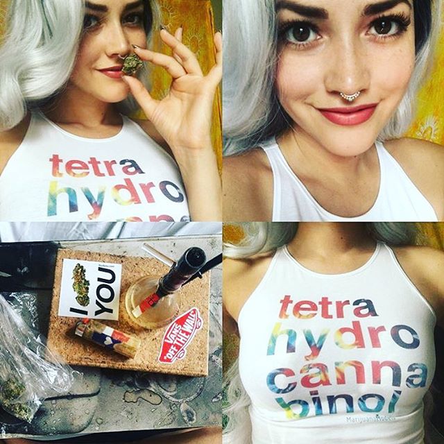@serenakt  Reppin that tie dye tetra crop! Thank you bb!
📬Shop our apparel at www.shop.kushcommon.com